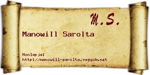 Manowill Sarolta névjegykártya